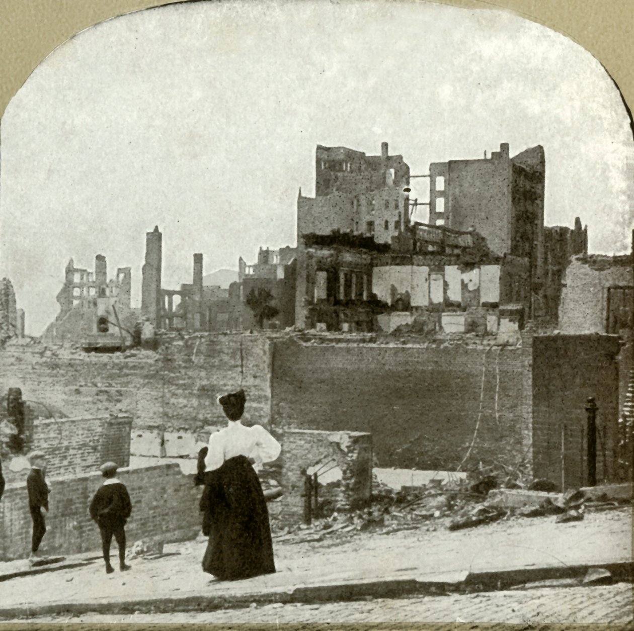 Ser västerut från den judiska synagogan, 1906. av Unbekannt