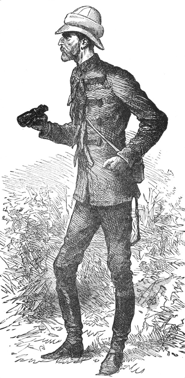 Lord Chelmsford, porträtt av en officer gjord strax före slaget vid Ulundi, c1880 av Unbekannt