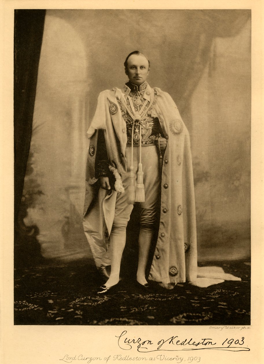 Lord Curzon av Kedleston som vicekung, 1903, 1925. av Unbekannt