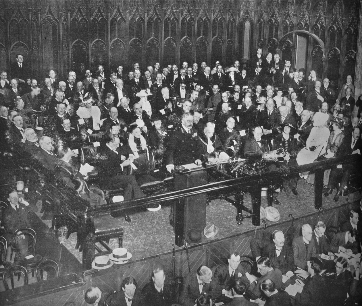 Lord Kitchener gjorde en rekryteringsuppmaning vid Guildhall, 1915 av Unbekannt