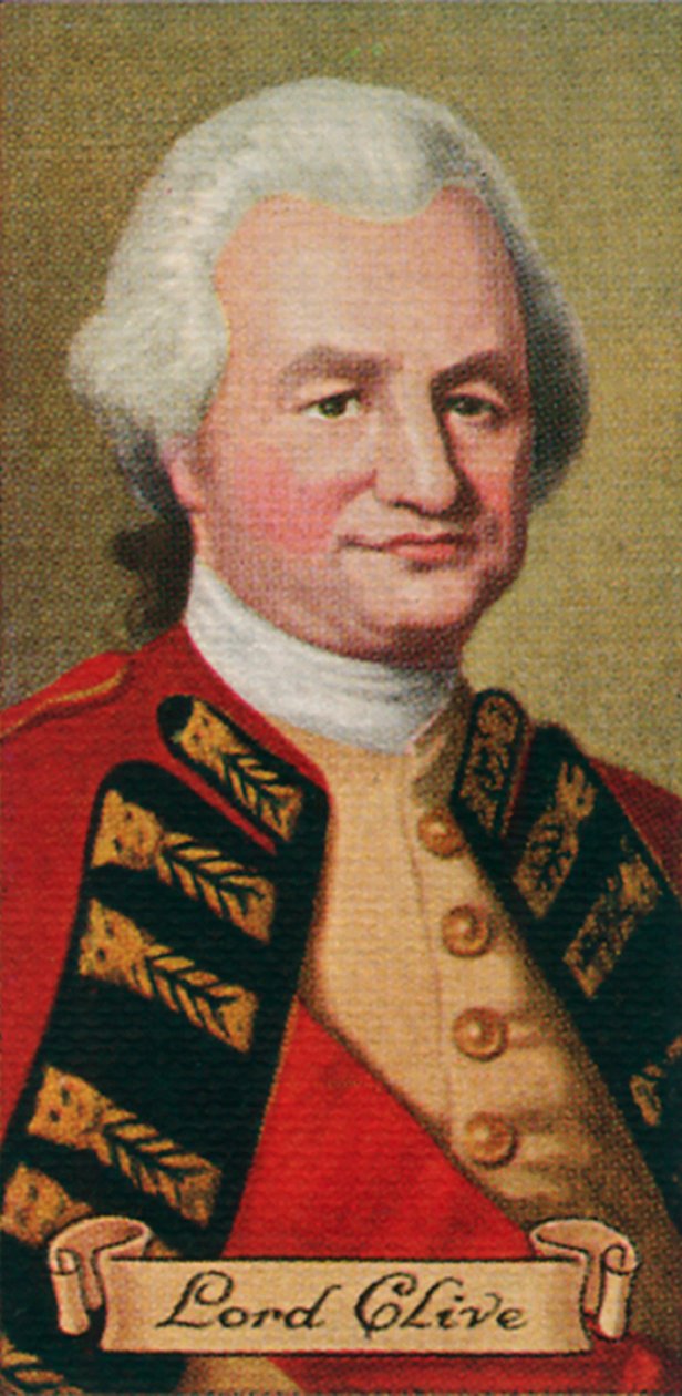 Lord Robert Clive, hämtat från en serie cigarettkort, 1935 av Unbekannt