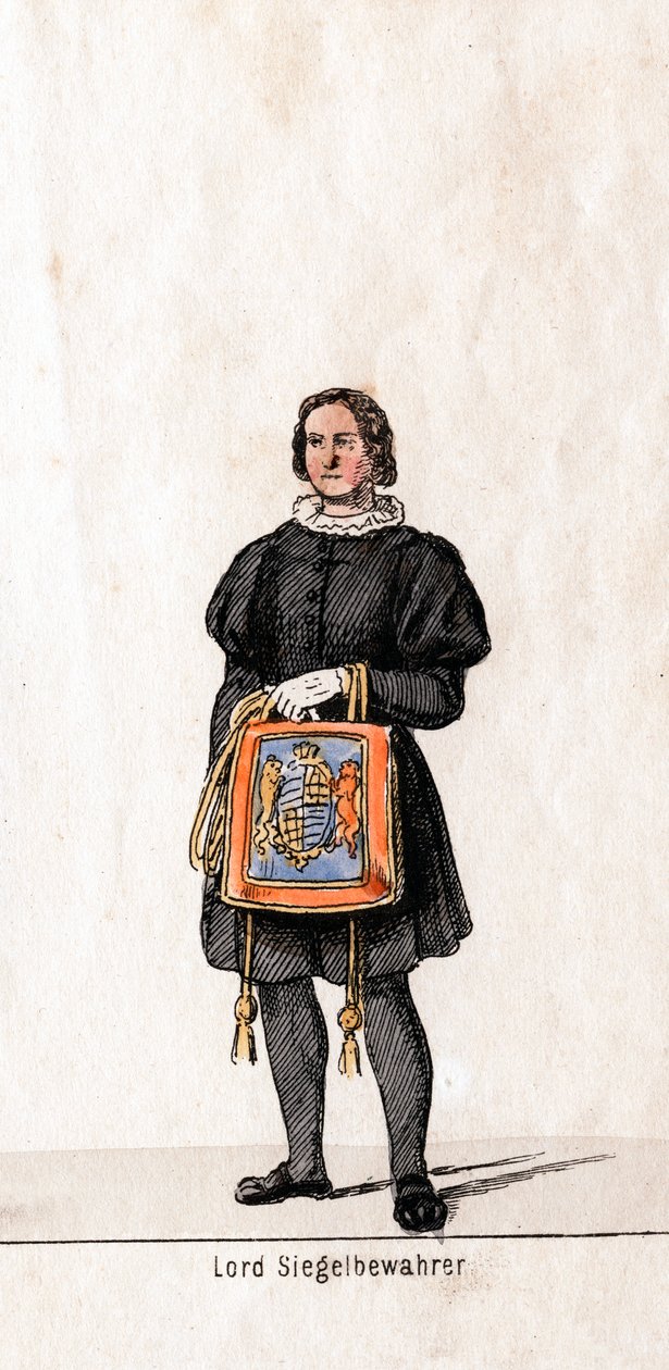 Lord Seal keeper, kostymdesign för Shakespeares pjäs, Henry VIII, 1800-talet av Unbekannt