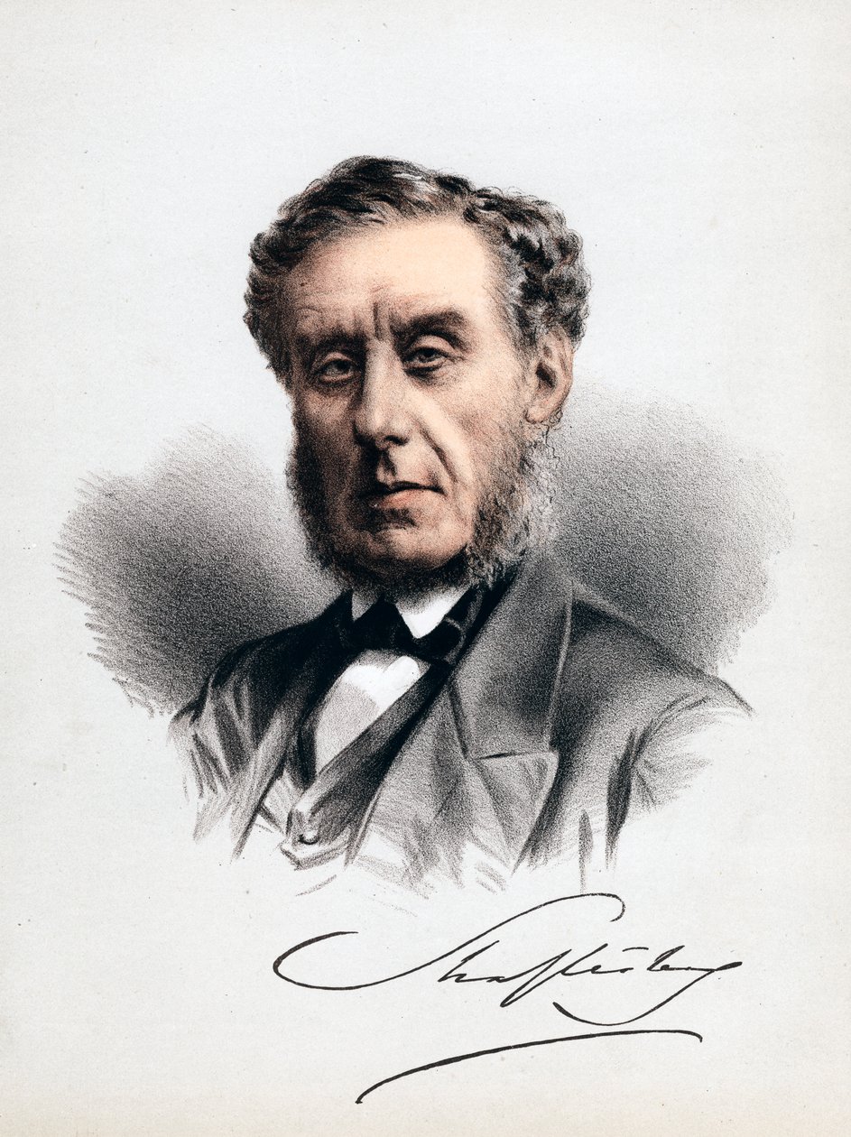 Lord Shaftesbury, engelsk statsman, moralfilosof, filantrop och fabriksreformator, c1880 av Unbekannt