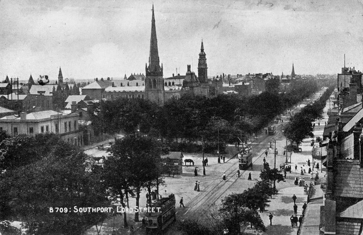 Lord Street, Southport, Lancashire, c1900-talet av Unbekannt