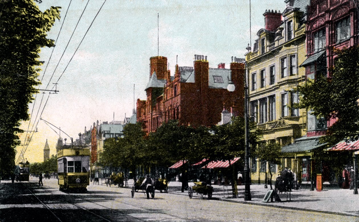 Lord Street, Southport, Lancashire, tidigt 1900-tal av Unbekannt