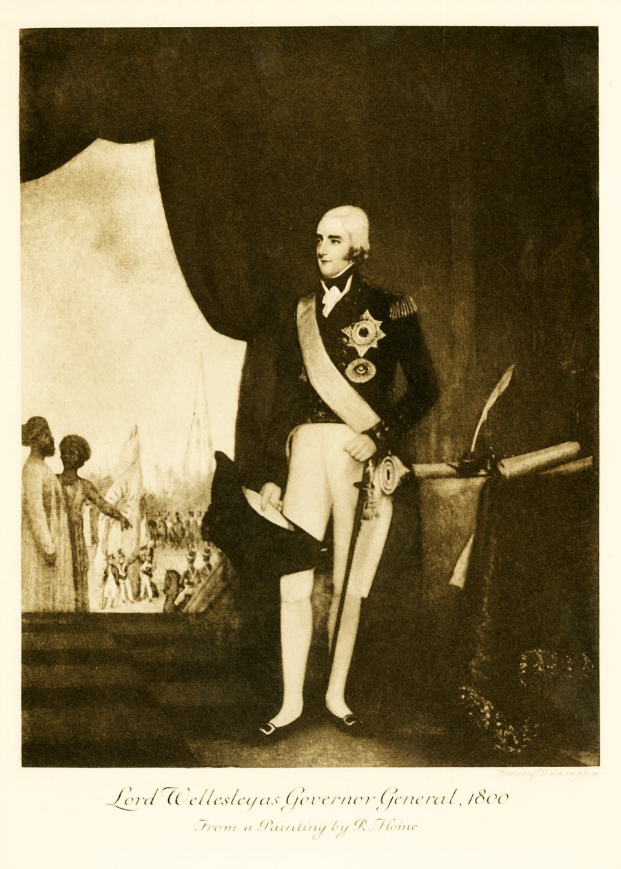 Lord Wellesley som generalguvernör, 1800, 1925. av Unbekannt