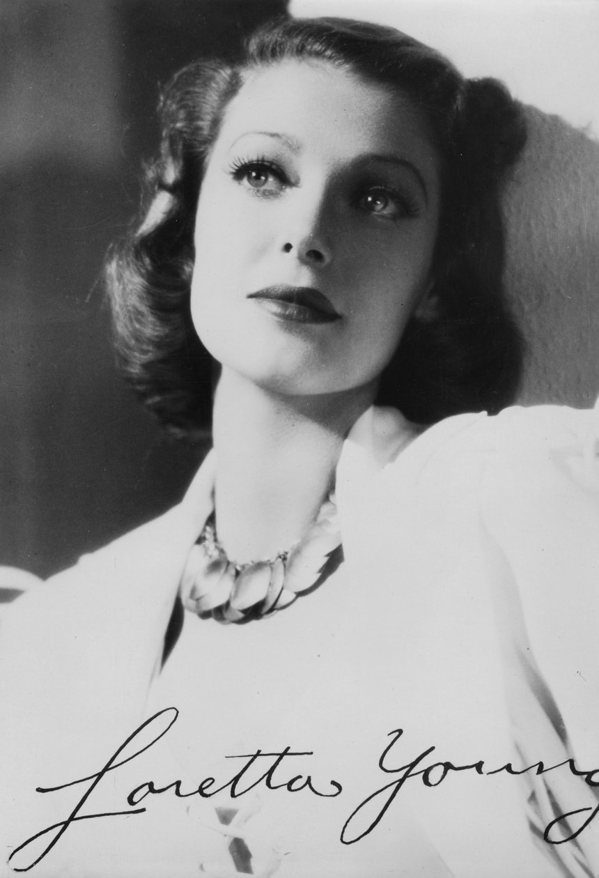 Loretta Young 1913-2000, amerikansk skådespelerska, ca 1930-talet av Unbekannt