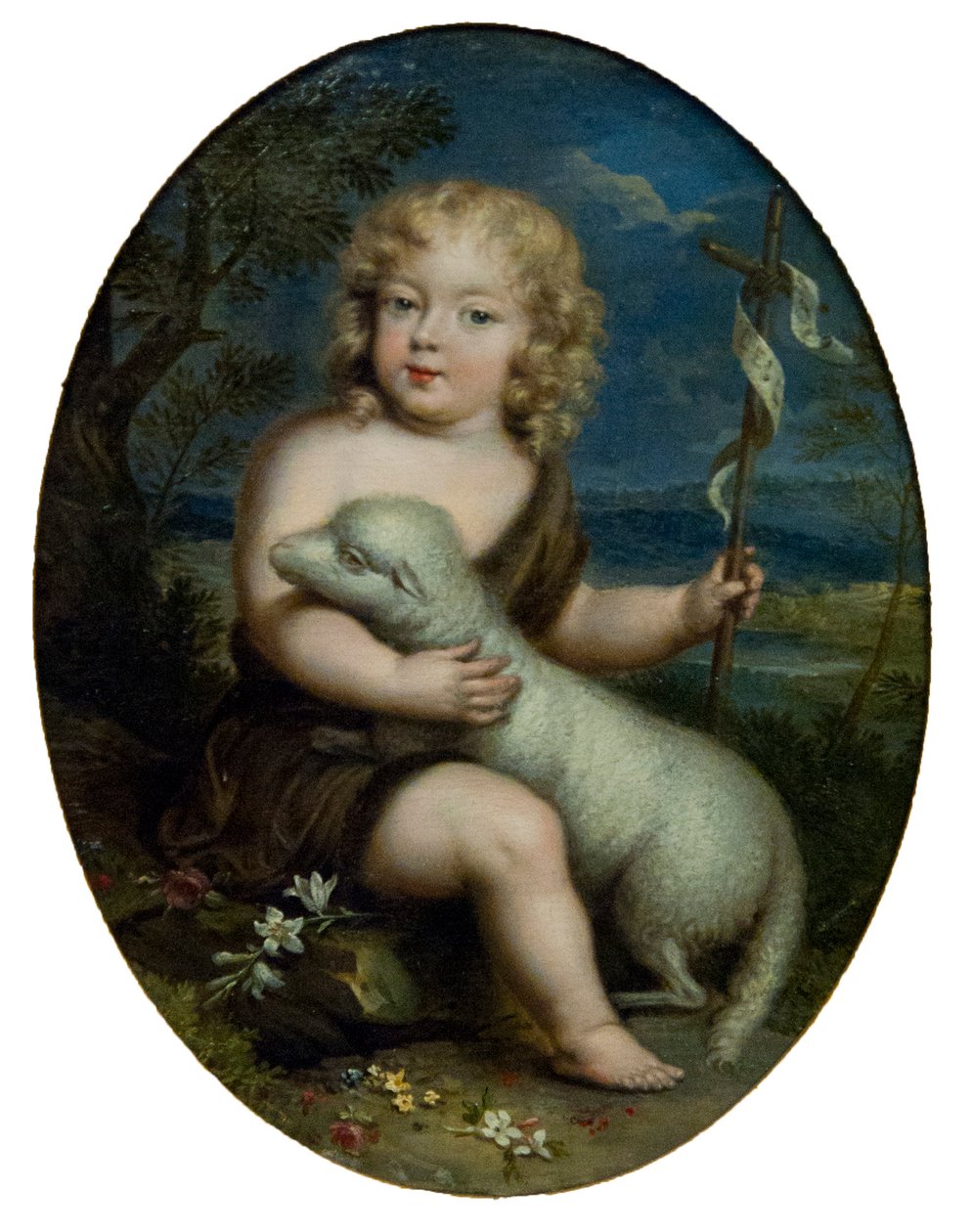 Louis Alexandre de Bourbon, greve av Toulouse 1678-1737 som Johannes Döparen, ca. 1680. av Unbekannt
