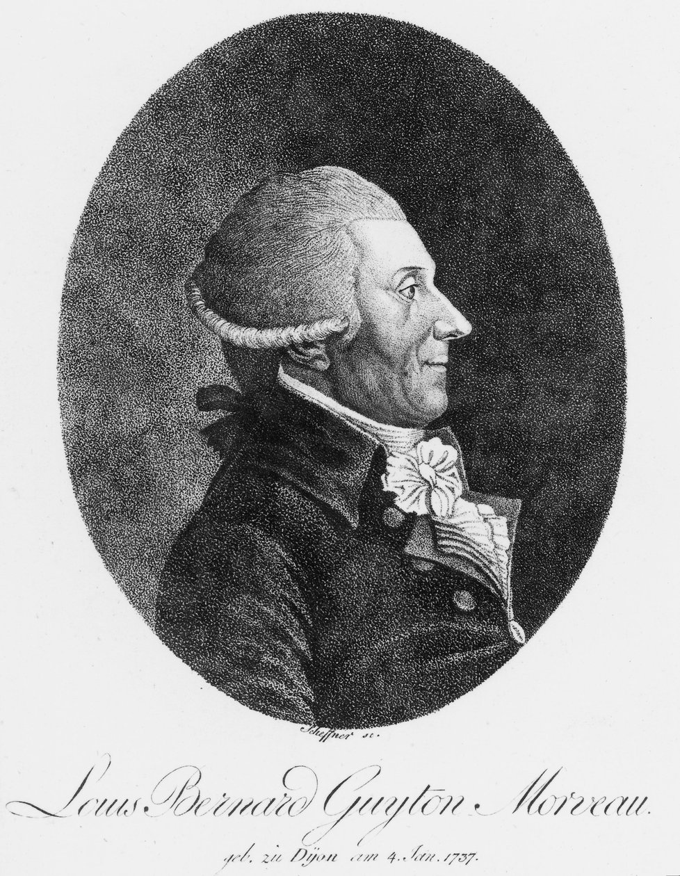 Louis Bernard Guyton Morveau, fransk kemist och advokat, ca 1800 av Unbekannt