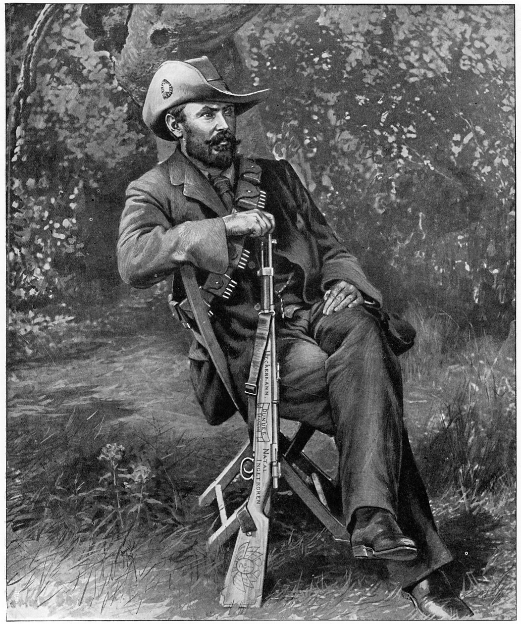 Louis Botha, Afrikanersoldat och statsman, ca 1900. av Unbekannt