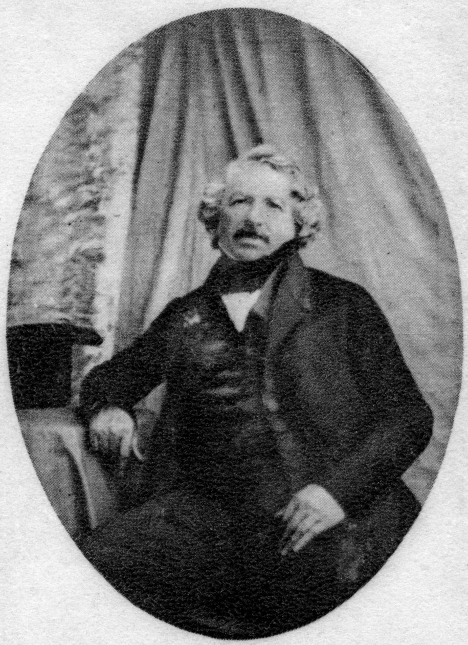 Louis Daguerre, fransk fotografisk pionjär, c1845-1851 av Unbekannt