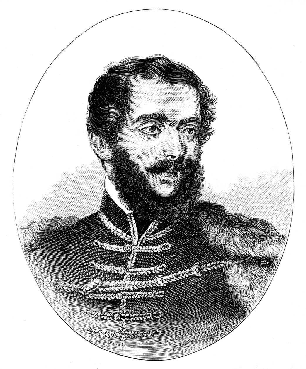 Louis Kossuth, ungersk advokat, politiker och regentpresident, 1850 av Unbekannt