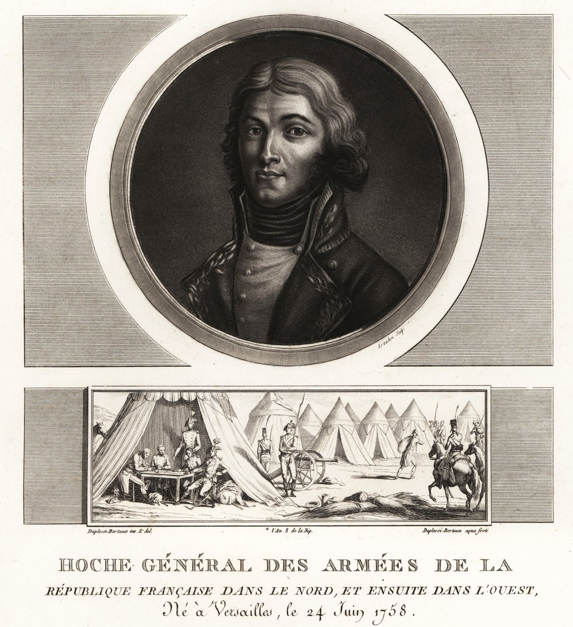 Louis Lazare Hoche, revolutionär general för franska republikens arméer, dog i Wetzlar 1797 av Unbekannt