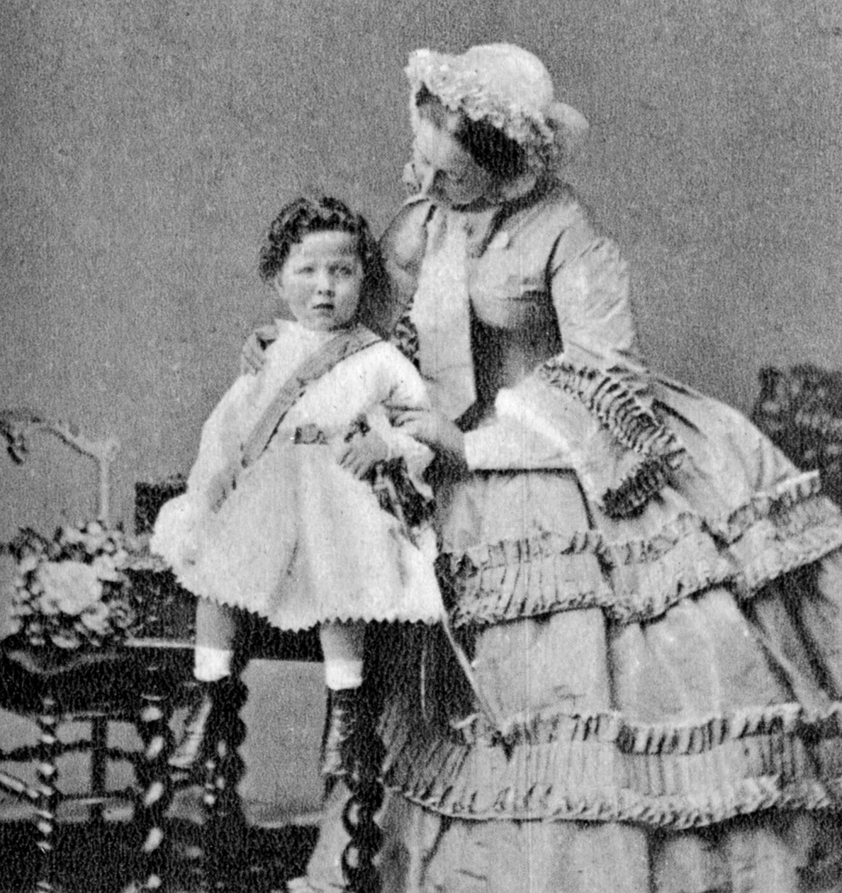 Louis Napoleon, Prince Imperial, som ett litet barn, c1858 av Unbekannt