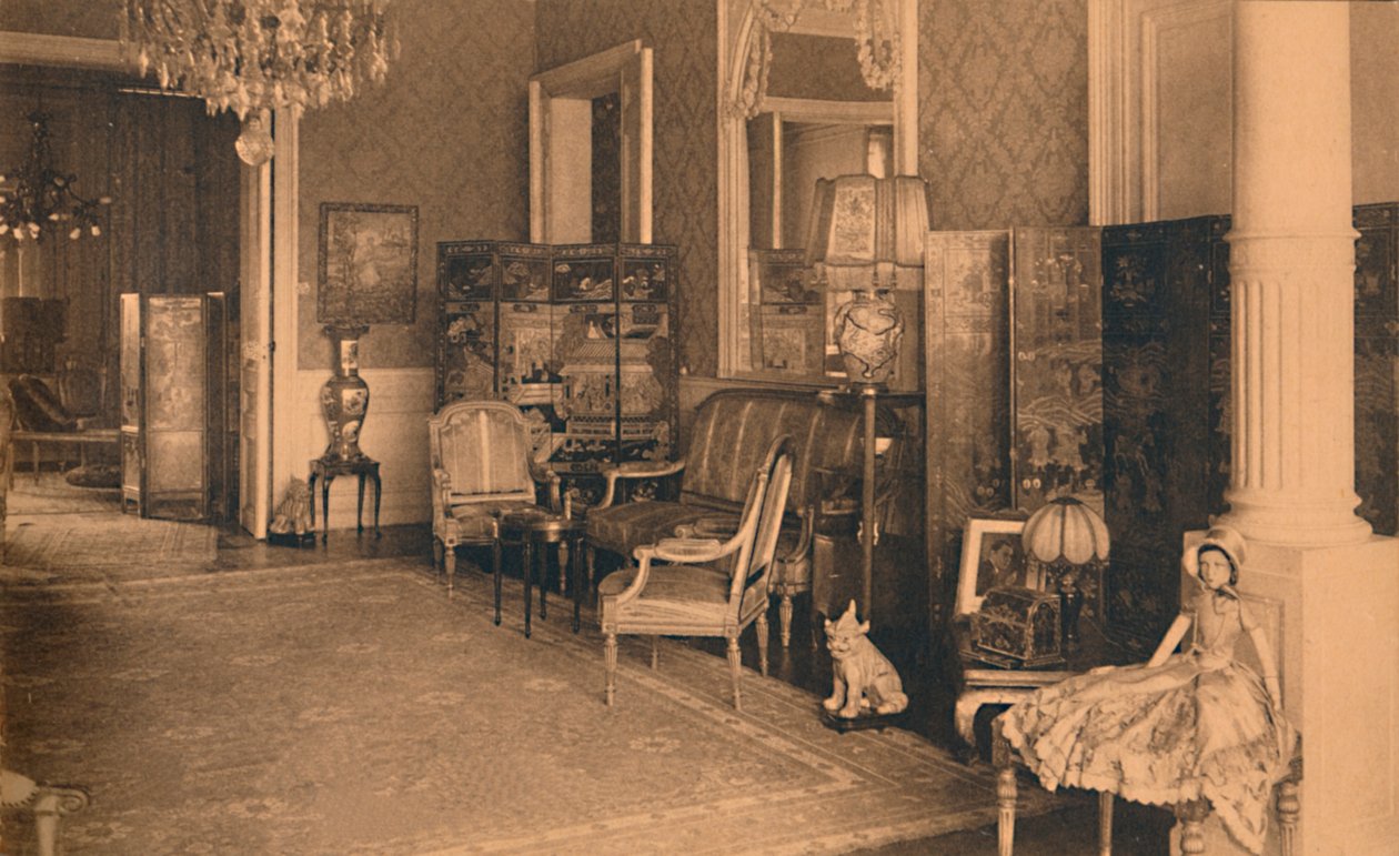 Louis XVI-rummet på den kubanska ambassaden i Bryssel, Belgien, 1927. av Unbekannt