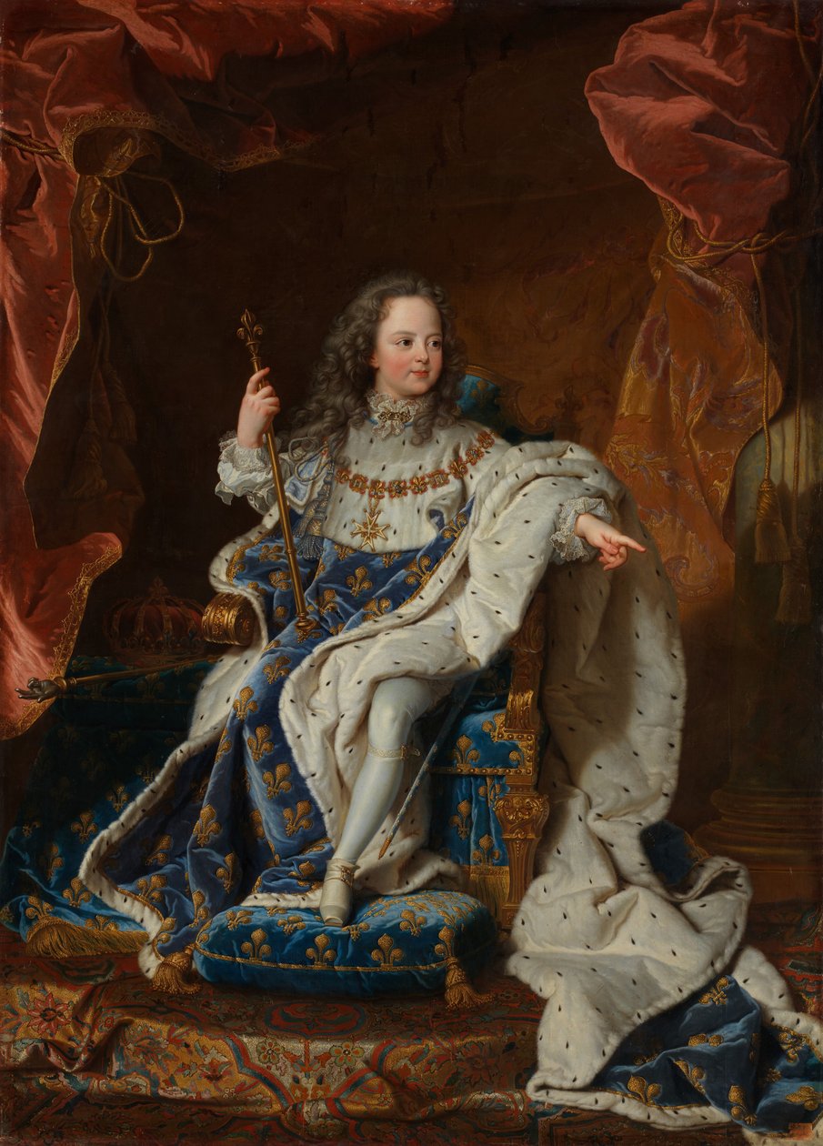 Ludvig XV 1710-1774 som barn, ca. 1716-24. av Unbekannt