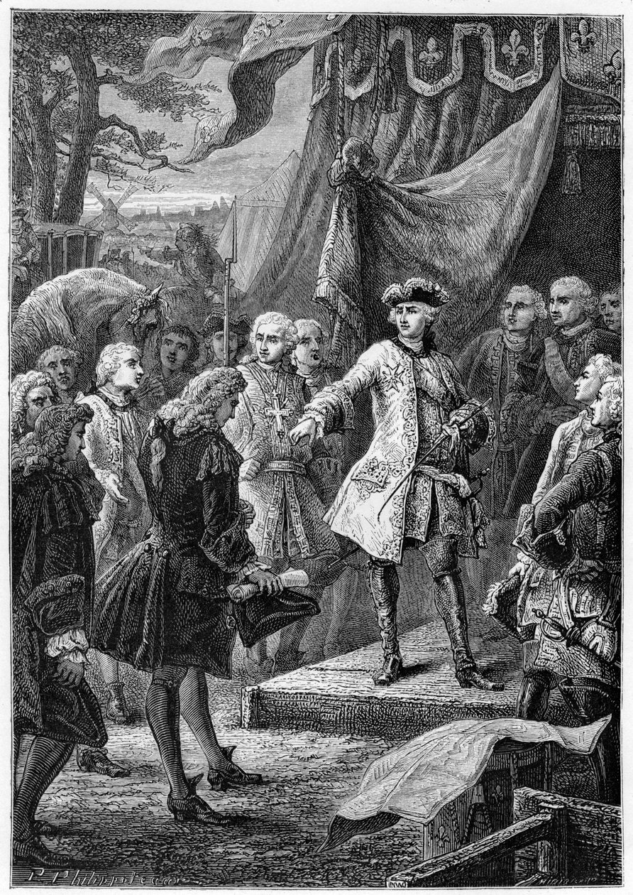 Ludvig XV, Frankrikes kung och Nederländernas ambassadör, 1800-talet av Unbekannt