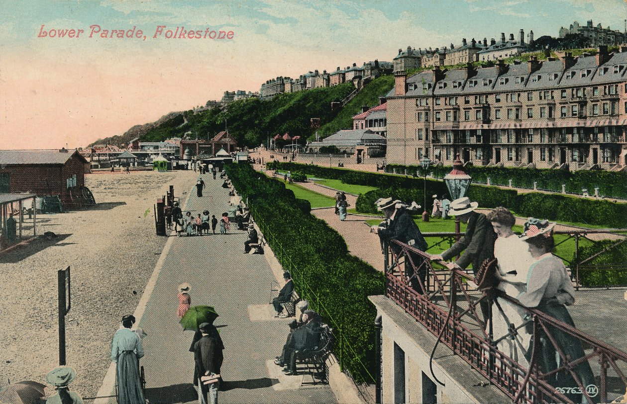 Lower Parade, Folkestone, sent 1800-tidigt 1900-tal av Unbekannt