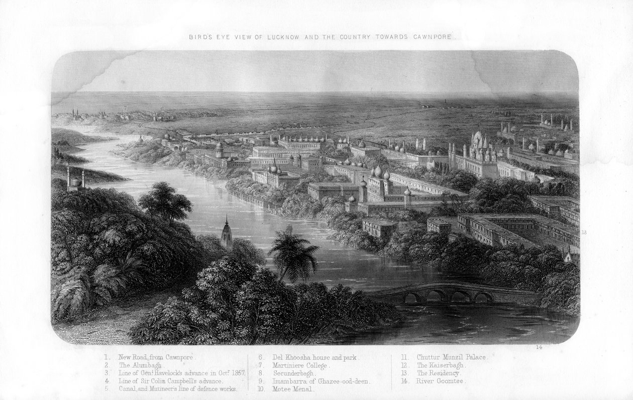 Lucknow, Uttar Pradesh, Indien, 1800-talet av Unbekannt