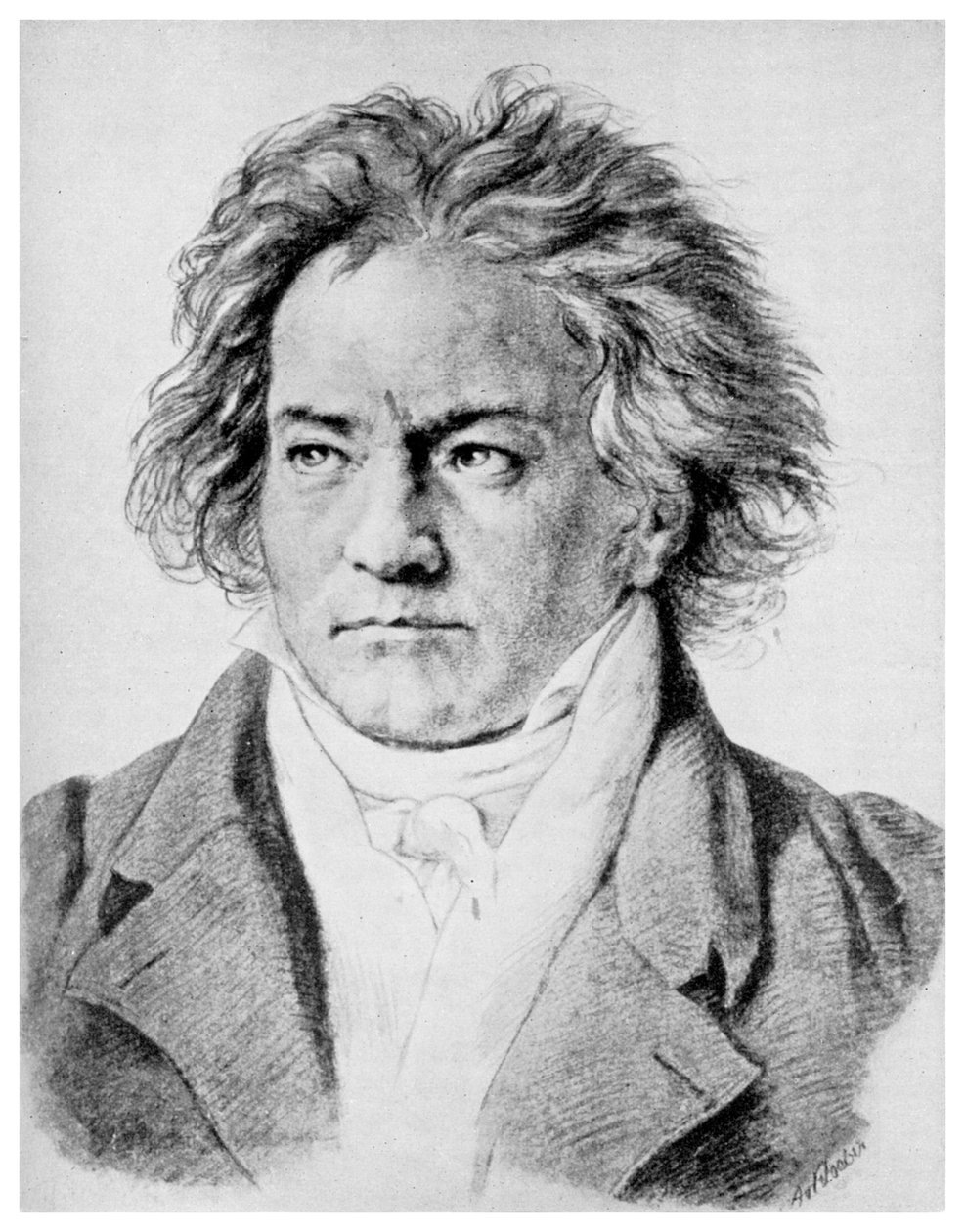 Ludwig von Beethoven, tysk kompositör, c1818-1822 1956 av Unbekannt