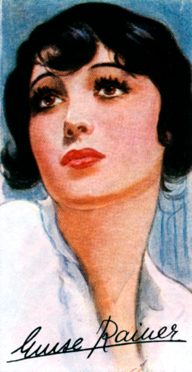 Luise Rainer, 1910-, två gånger Oscarsbelönad skådespelerska, 1900-talet av Unbekannt