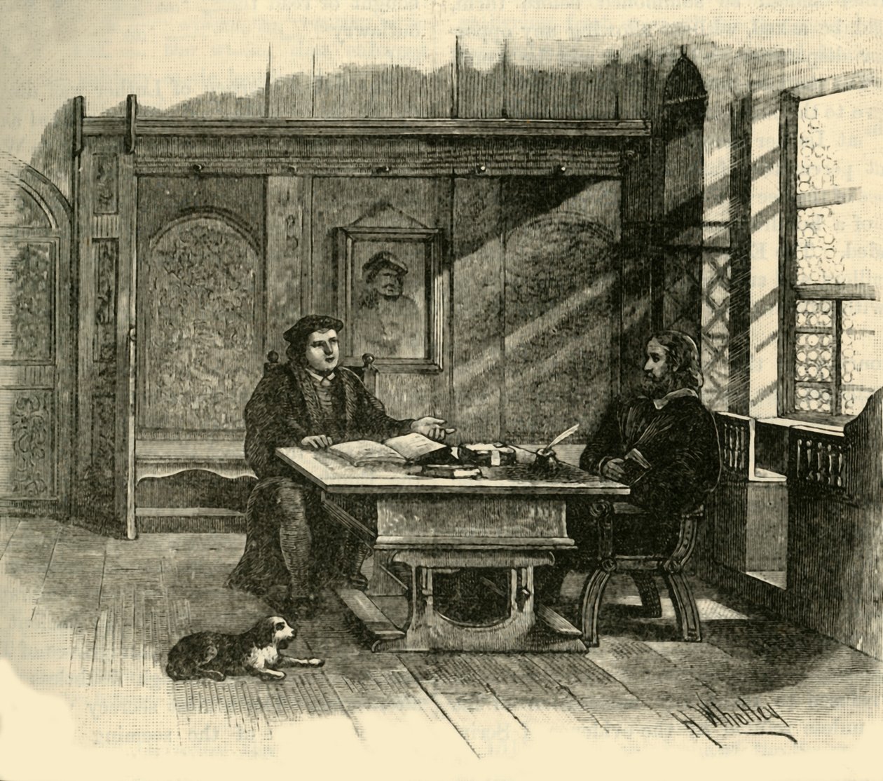Luther och Melanchthon, c1500-1520, 1890. av Unbekannt