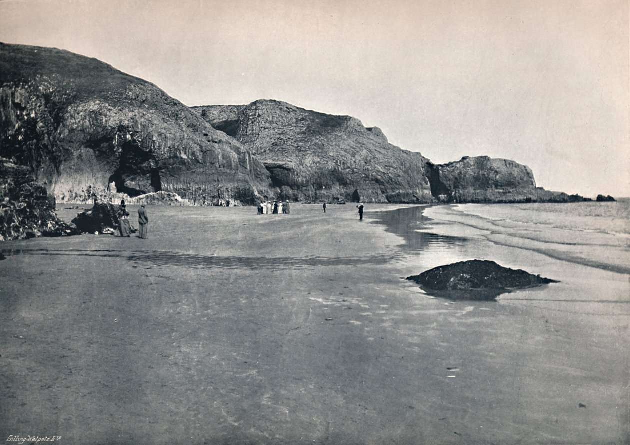 Lydstep - Klipporna och stranden, 1895 av Unbekannt