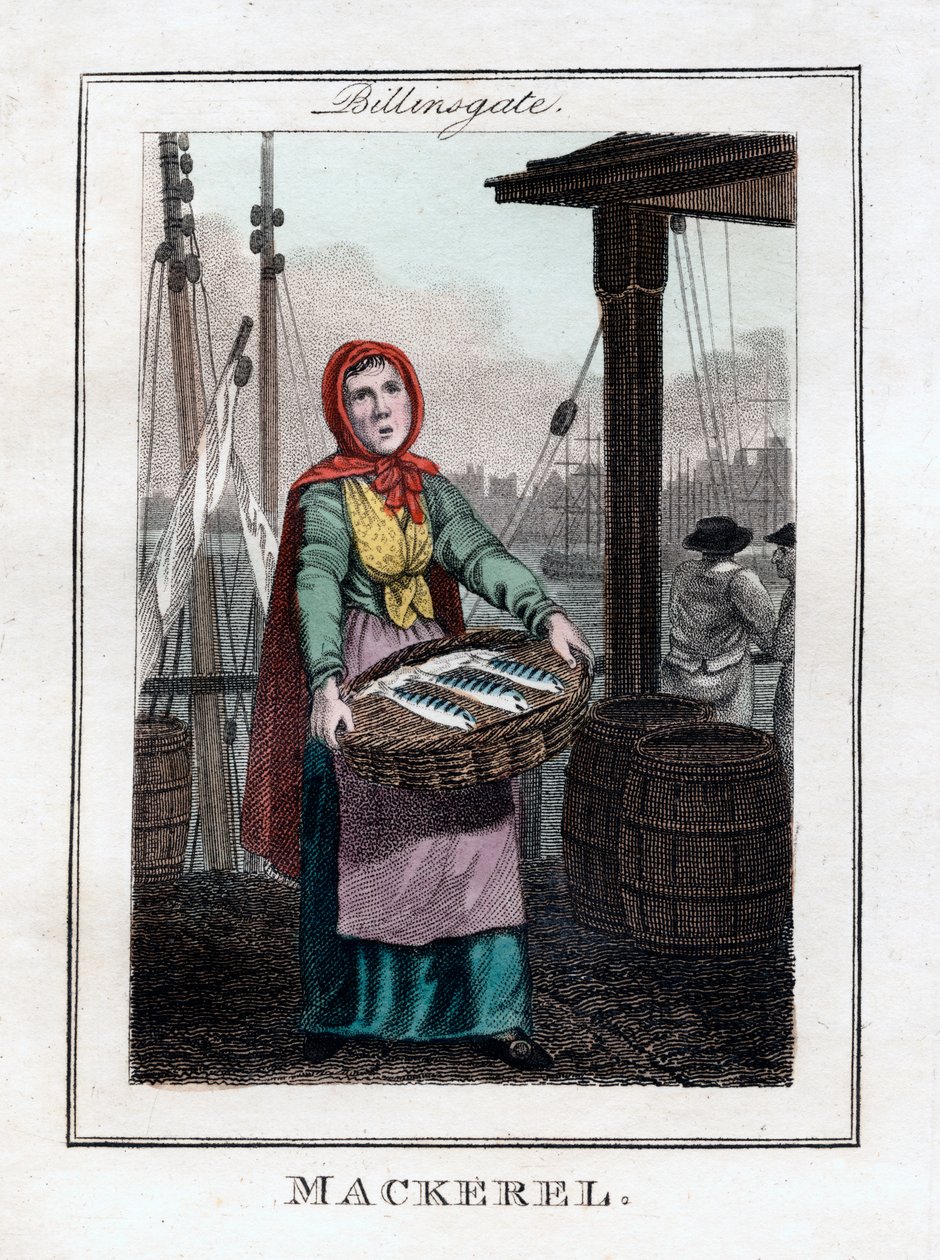 Makrill, Billingsgate, London, 1805 av Unbekannt