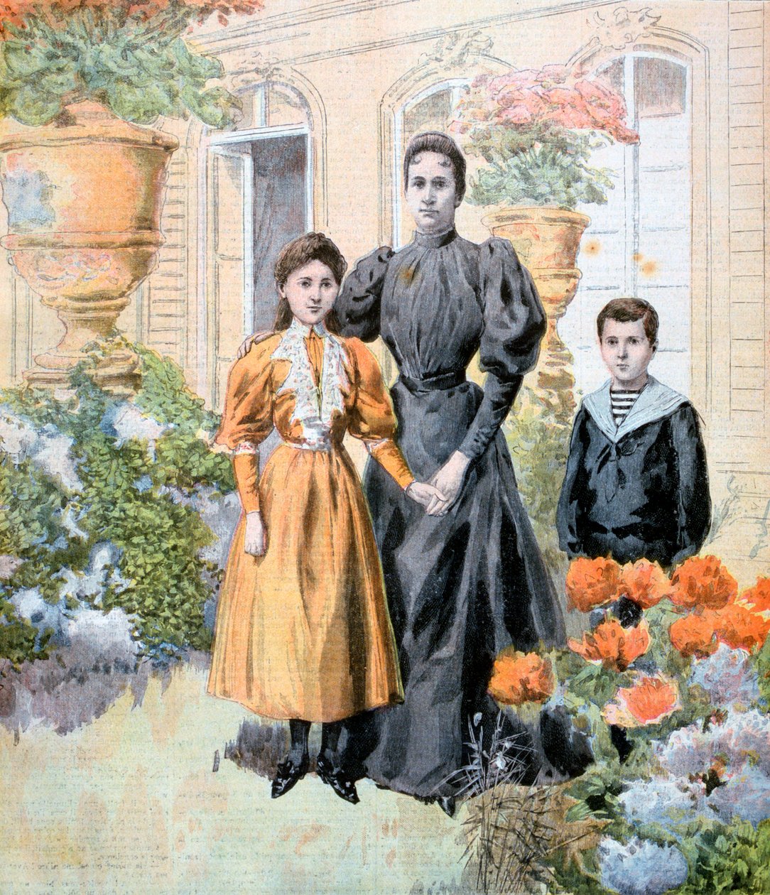 Madame Casimir-Perier och hennes barn, 1894 av Unbekannt