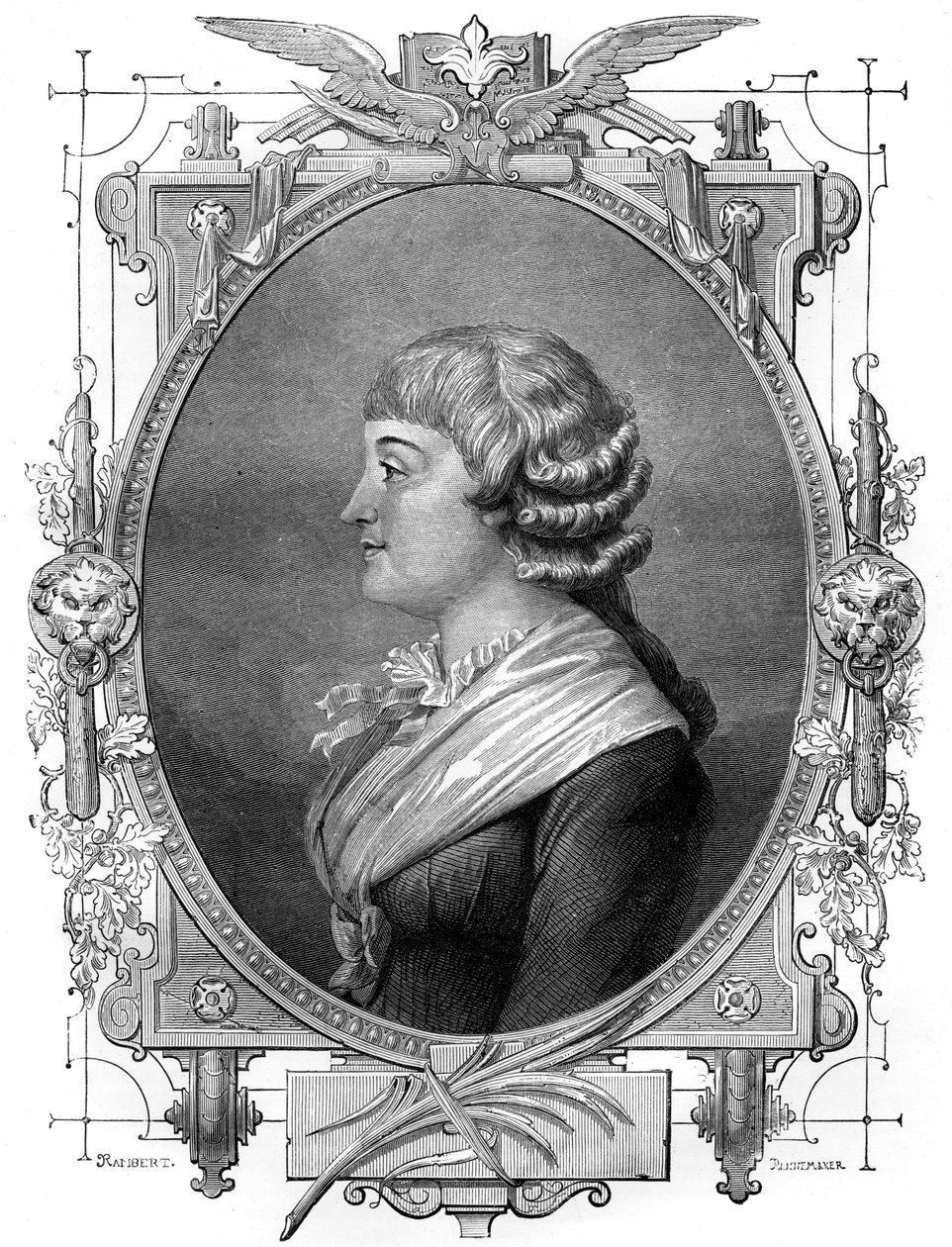 Madame Roland, fransk revolutionär, 1700-talet 1882-1884 av Unbekannt