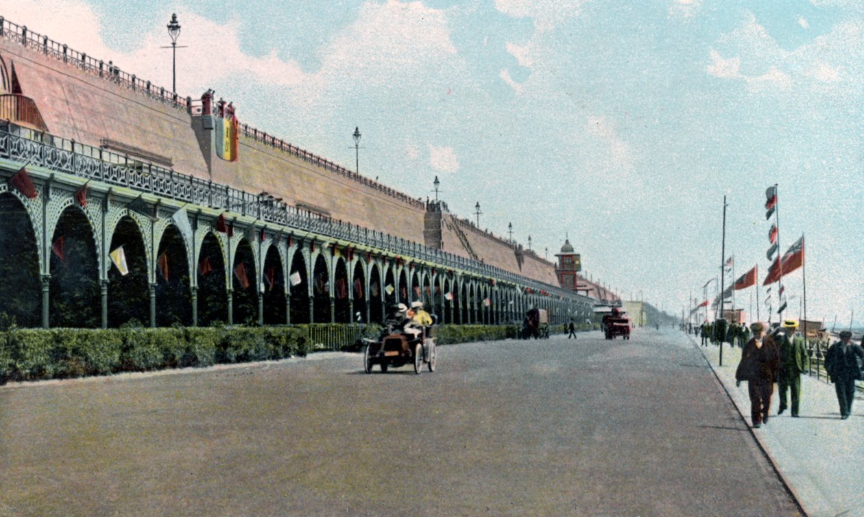 Madeira Road motorbana, Brighton, East Sussex, c1900-c1920s av Unbekannt