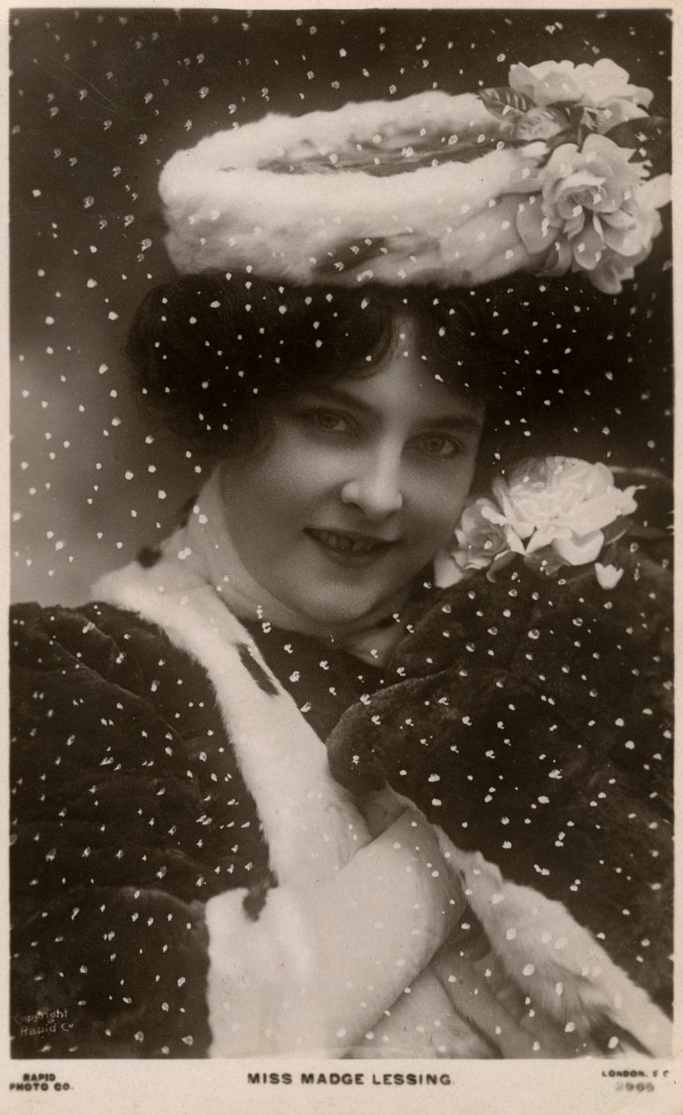 Madge Lessing, tysk skådespelerska, c1906 av Unbekannt