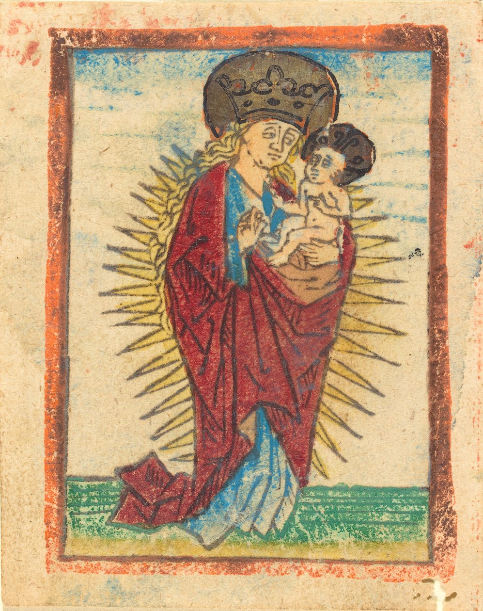 Madonna and Child in a Glory, ca. 1475. av Unbekannt