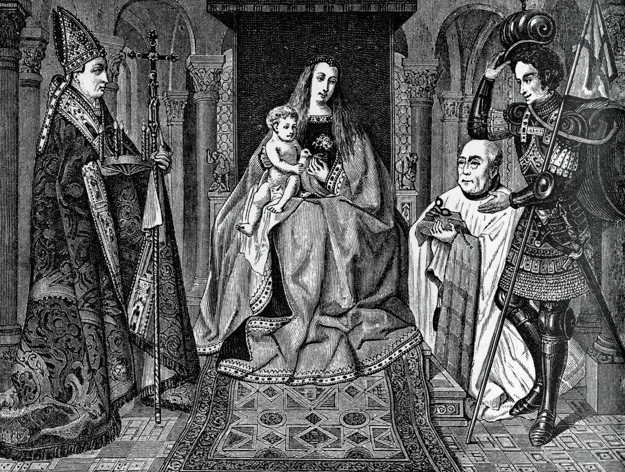Madonna och barn med kanon Joris van der Paele, 1436, 1870 av Unbekannt