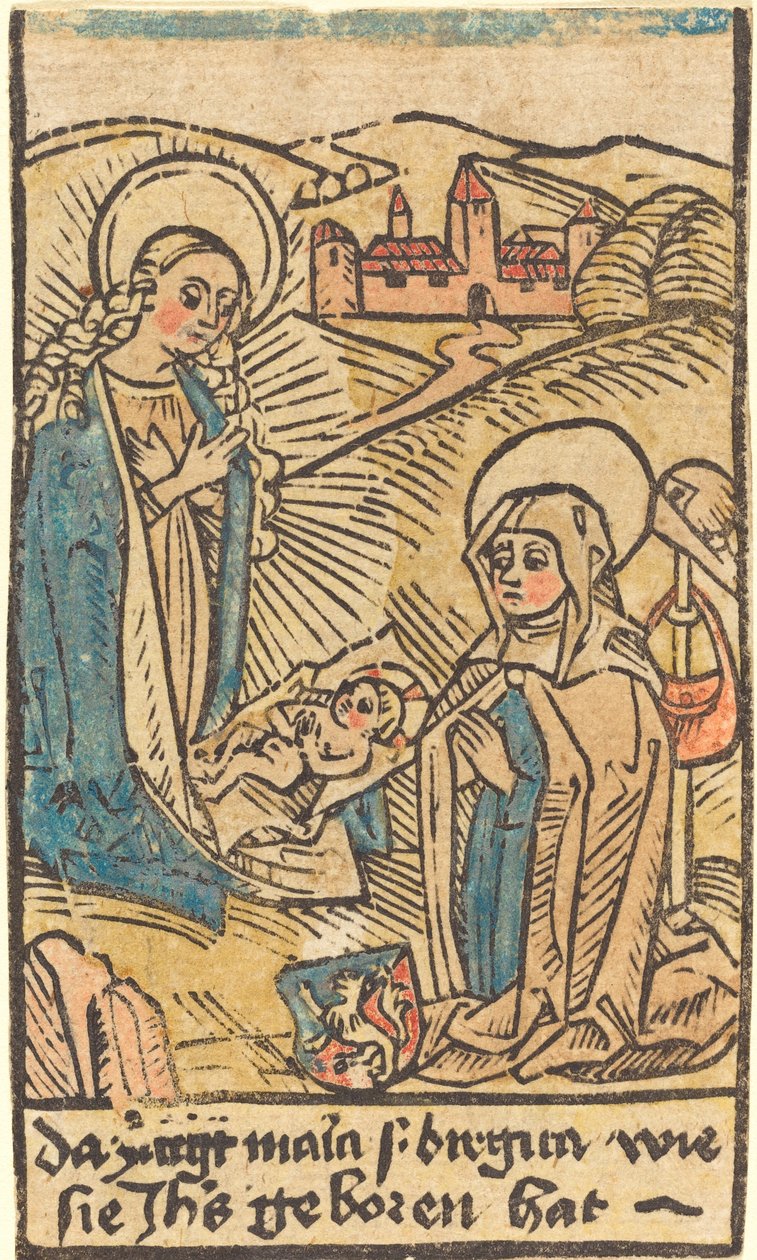 Madonna och Saint Bridget, ca. 14801500. av Unbekannt