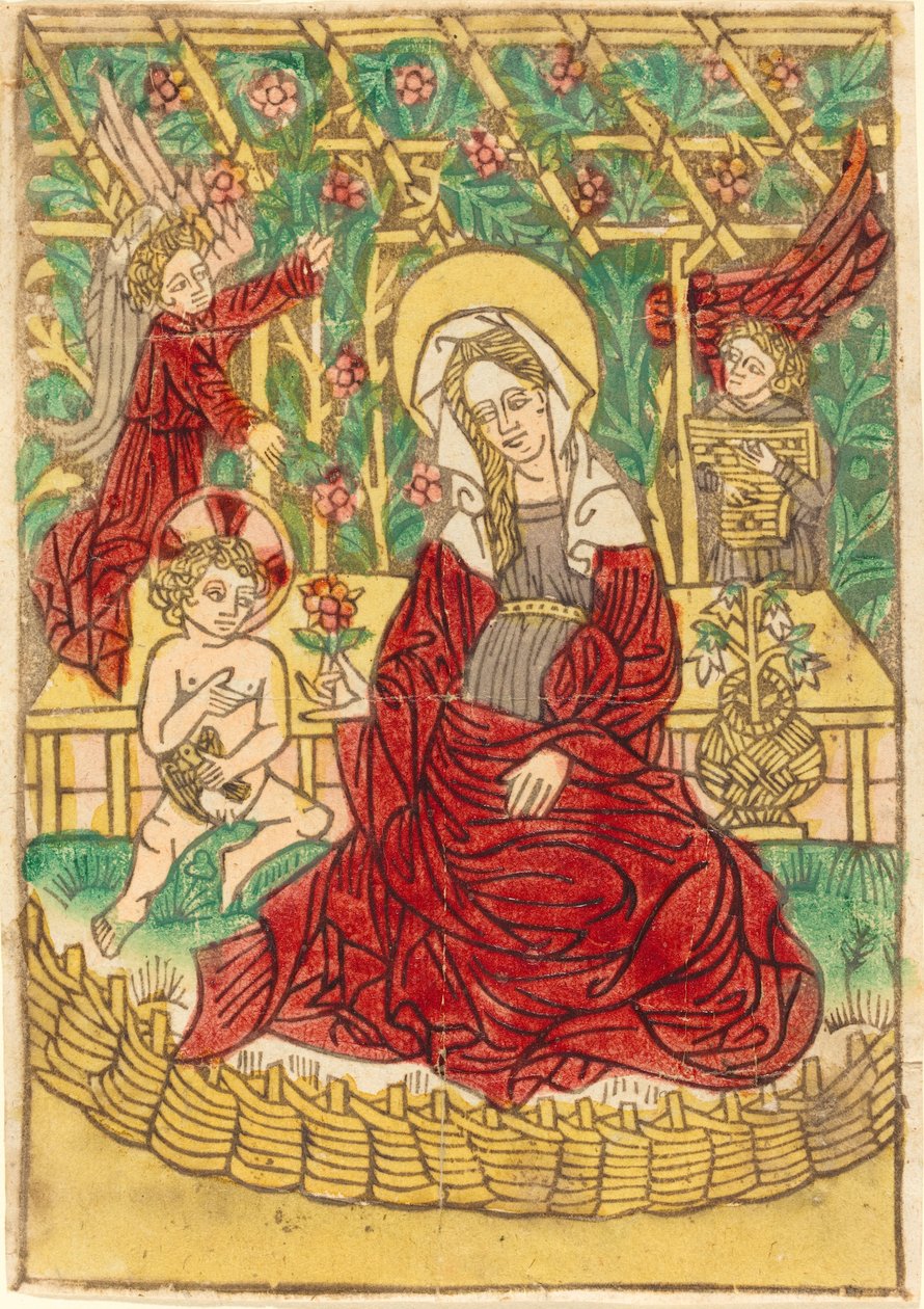 Madonna i en stängd trädgård, 14501470. av Unbekannt