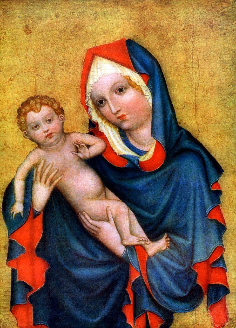 Madonna av den gyllene kronan, 1410 1955 av Unbekannt