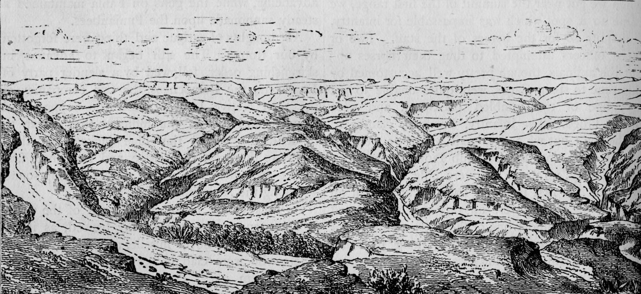 Magdala och Bashilos dal, c1880 av Unbekannt
