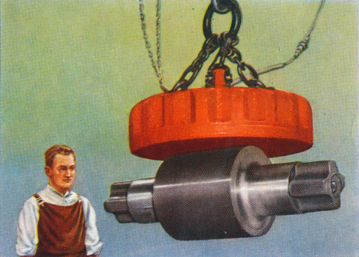 Magnet som lyfter 46 ton, 1938 av Unbekannt