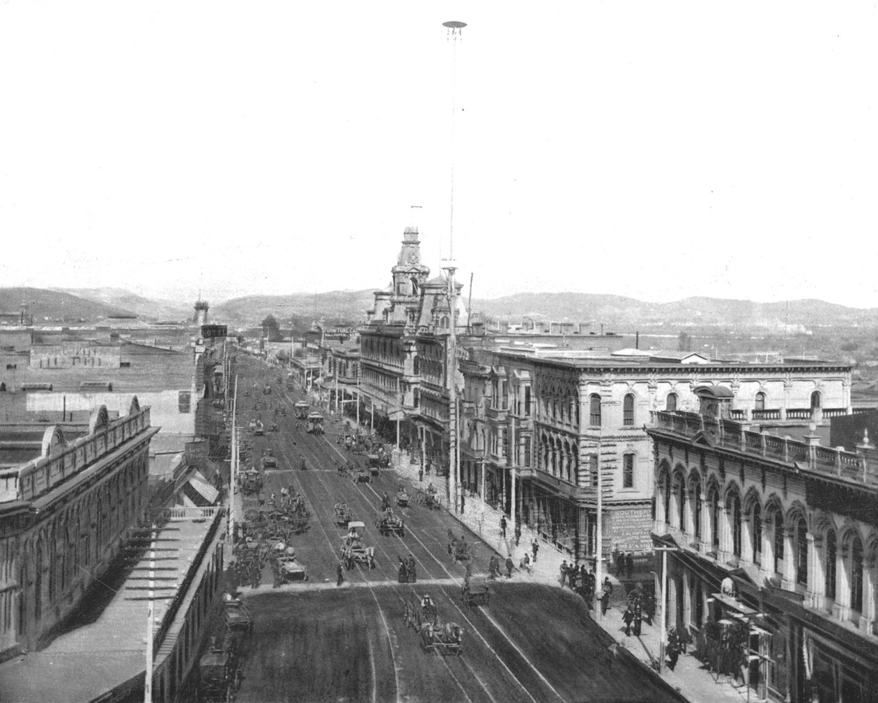 Main Street, Los Angeles, Kalifornien, USA, c1900. av Unbekannt