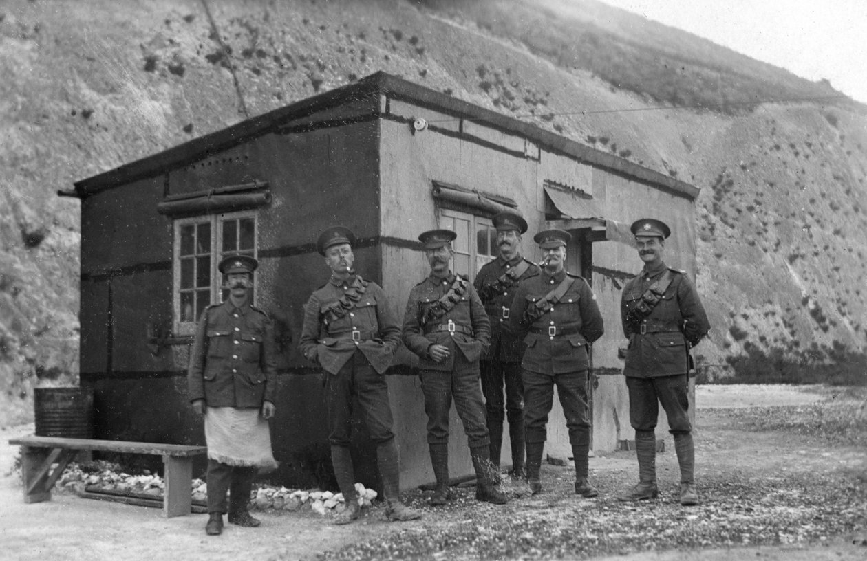 Huvudvakt, kunglig sjödepå, Fleet House och Archcliffe Fort, Dover, c1916 av Unbekannt