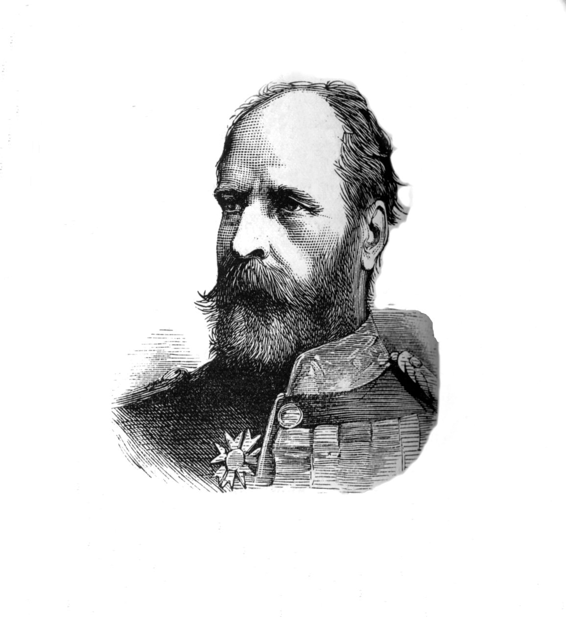 Generalmajor. Sir E. B. Hamley, chef för andra divisionen, c1882 av Unbekannt