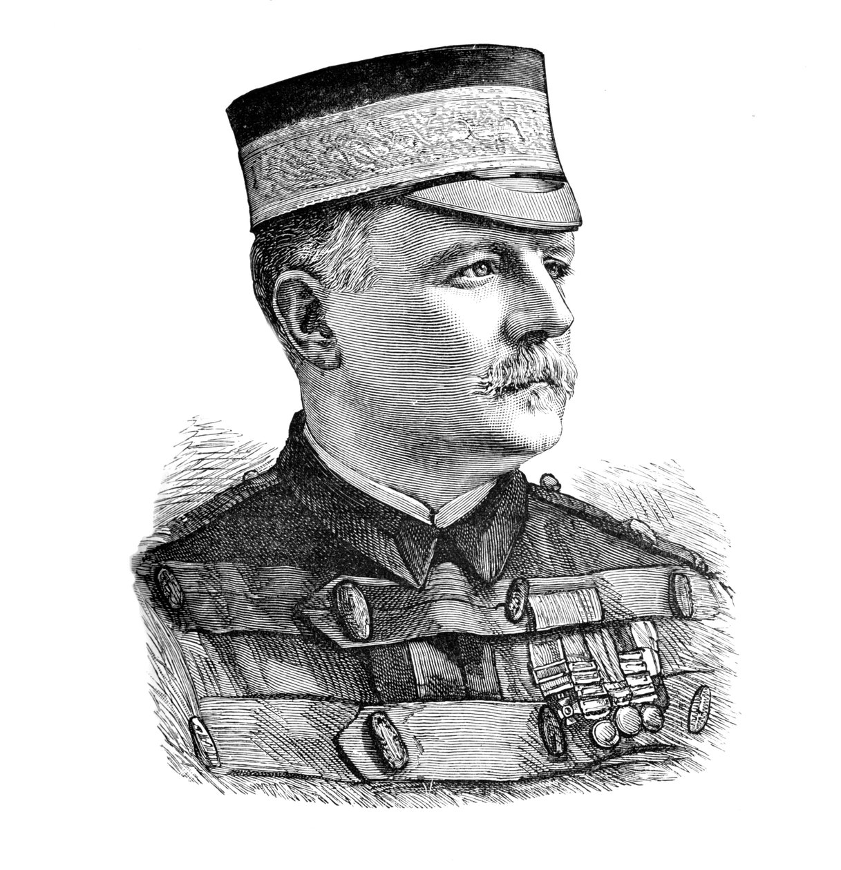 Generalmajor Sir Herbert Macpherson, befälhavare för den indiska kontingenten, c1882. av Unbekannt
