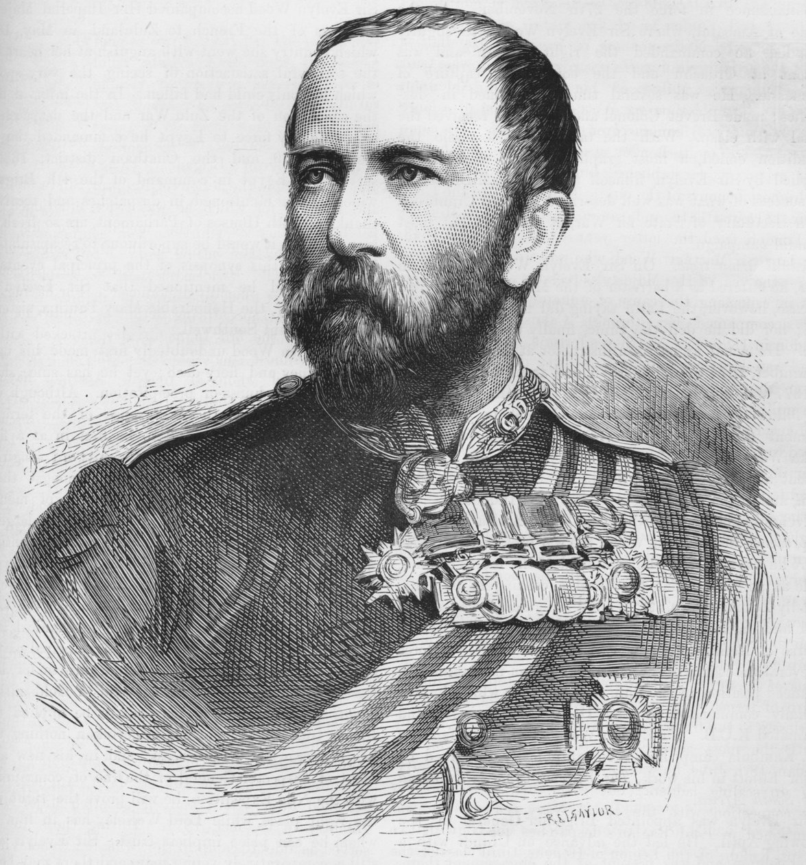 Generalmajor Sir Henry Evelyn Wood, VC, KCB, brittisk soldat, 1884 av Unbekannt