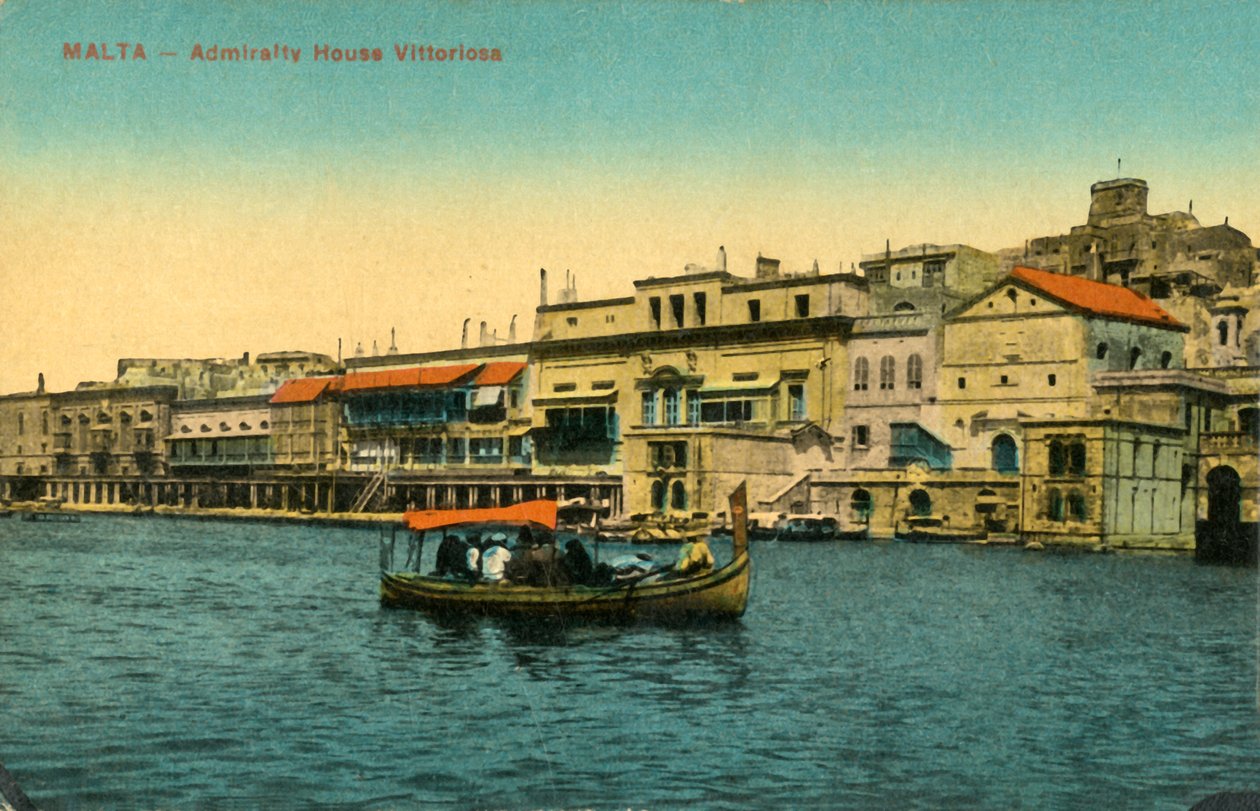Malta - Amiralitetshuset Vittoriosa, c1918-c1939. av Unbekannt