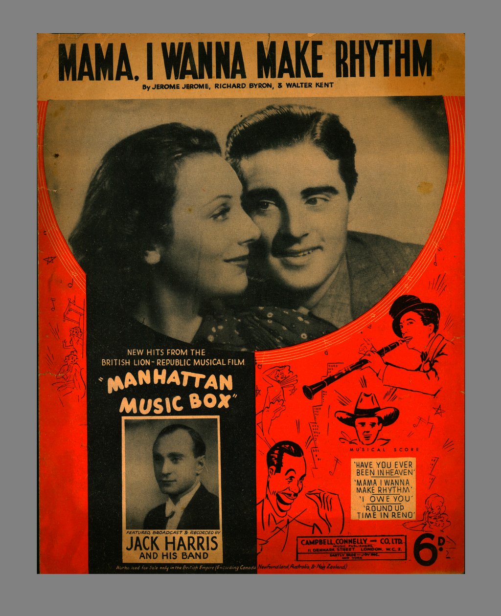 Mama, I Wanna Make Rhythm, notblad, 1937. av Unbekannt