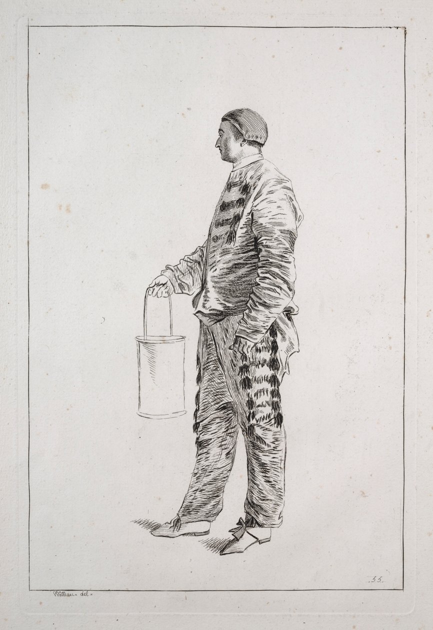 Man Standing, 1700-tal. av Unbekannt