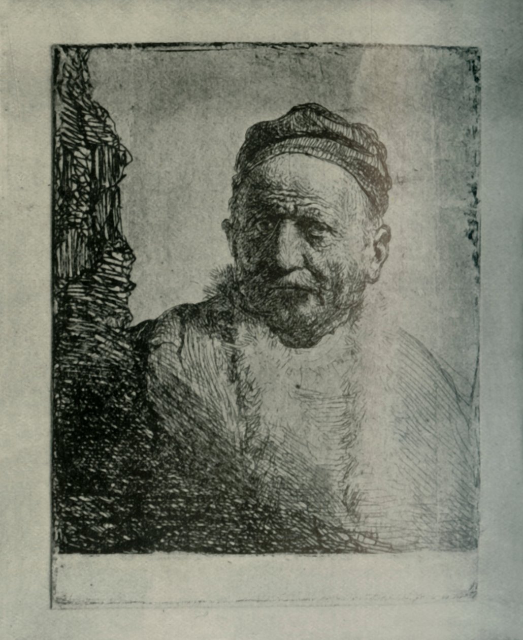 Man som bär en keps: Bust the Artists Father, 1630, 1906. av Unbekannt