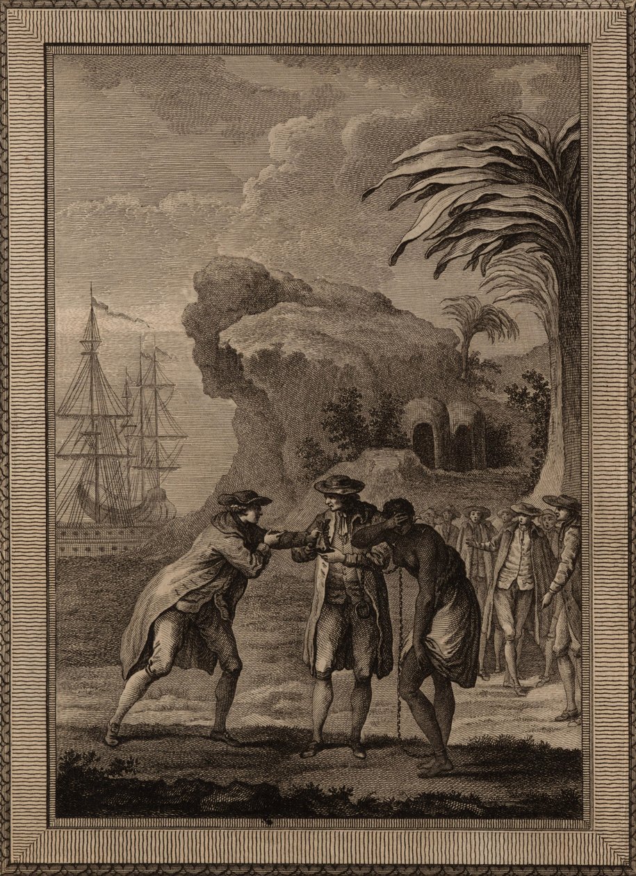 Man säljer en slavkvinna, 1775. av Unbekannt