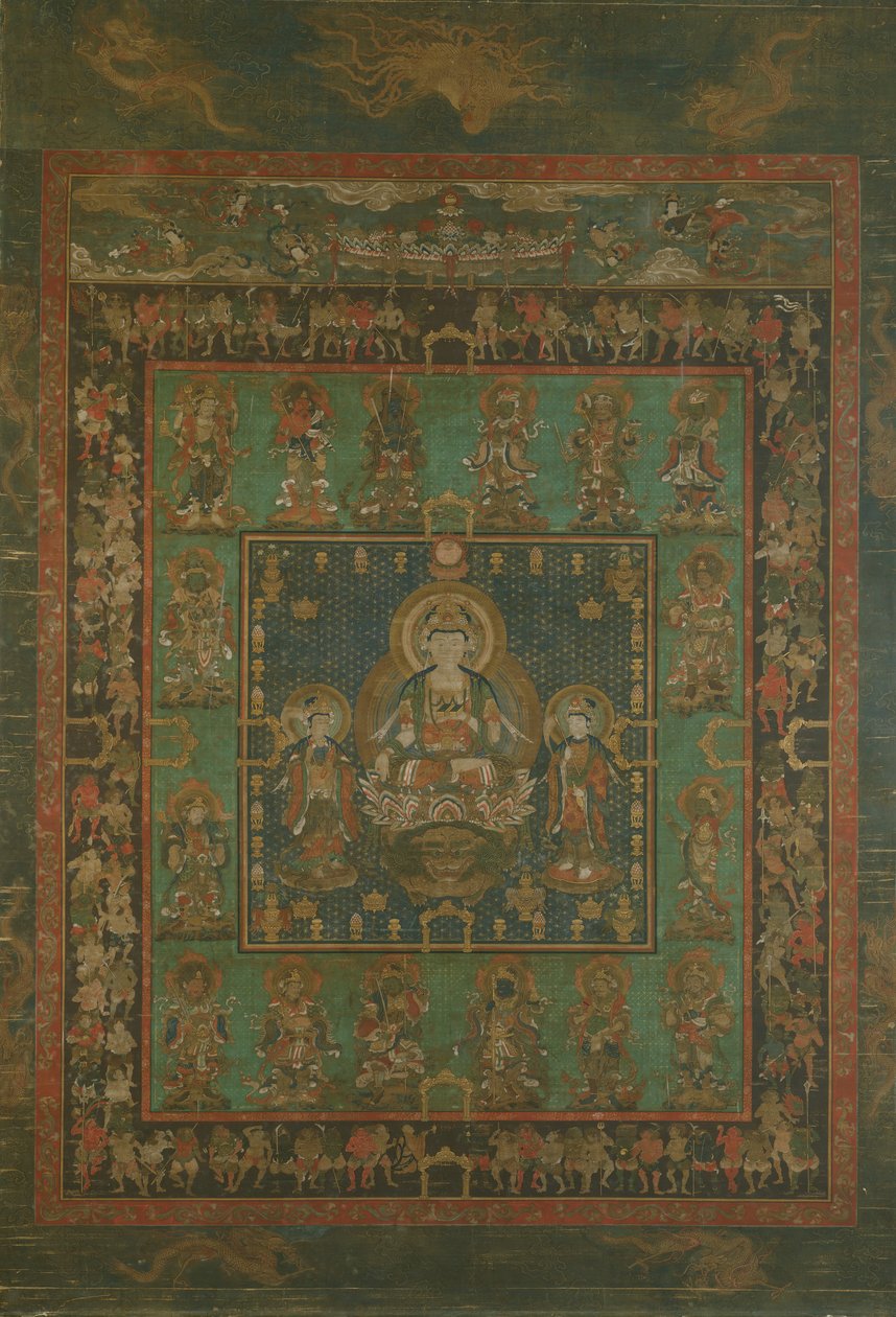 Mandala av Hannya Bosatsu, 1300-talet. av Unbekannt